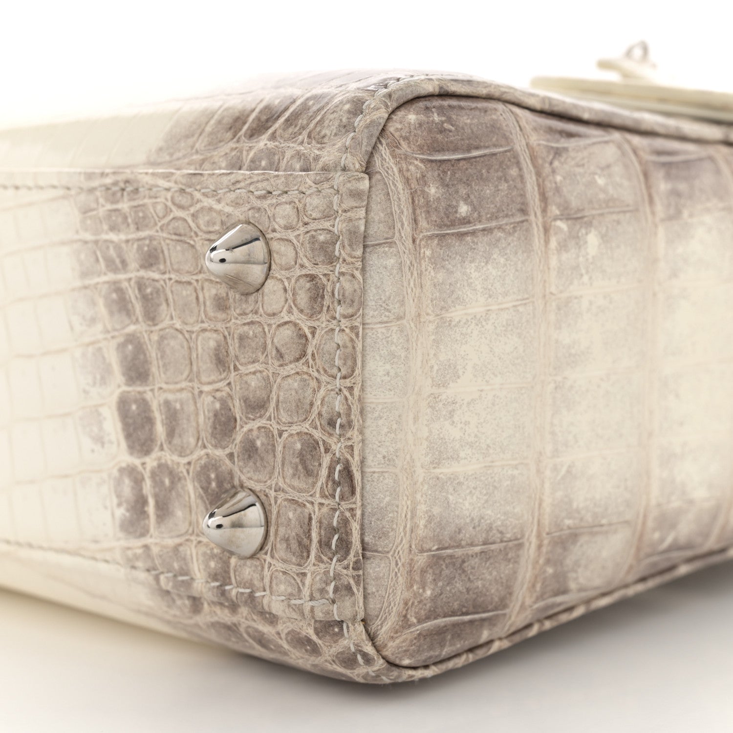 Christian Dior Niloticus Crocodile Himalaya Crystal Small Lady Dior White 10 of 10