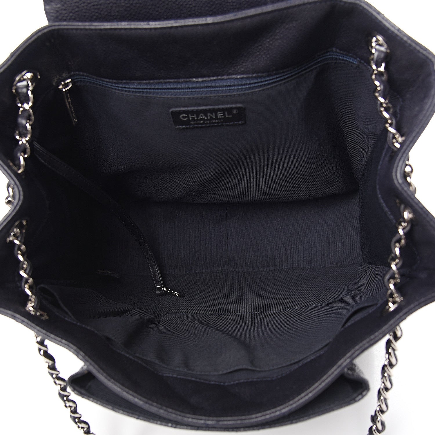 Chanel Caviar Quilted Flap Tote Marine 4 of 10