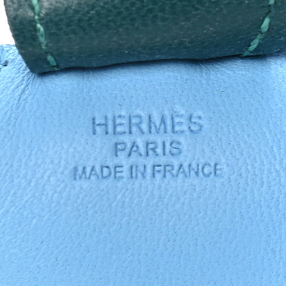 Hermes Milo Lambskin Grigri Rodeo Horse Bag Charm PM Celeste Malachite Craie 3 of 4