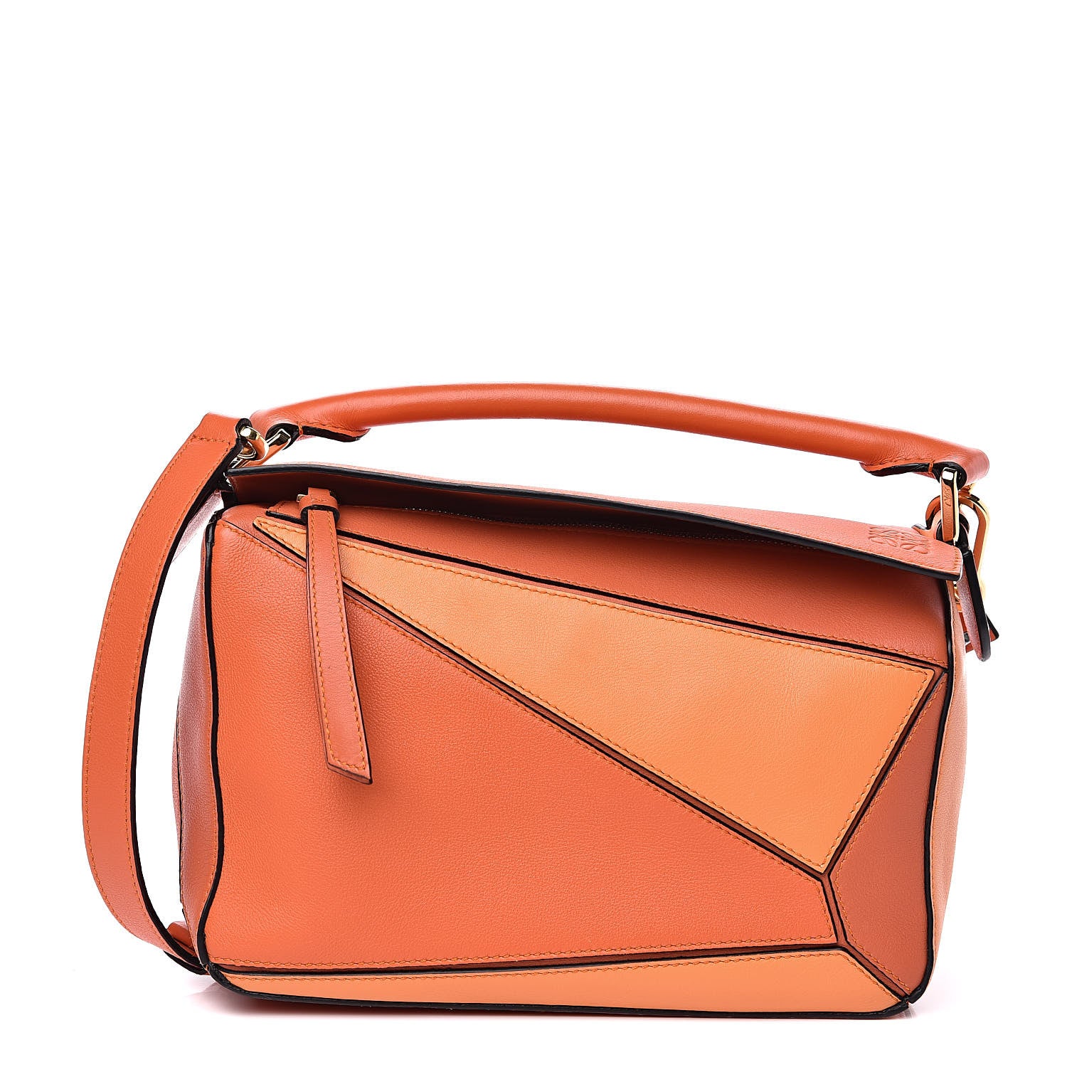 Loewe Calfskin Small Puzzle Bag Orange 1 of 9