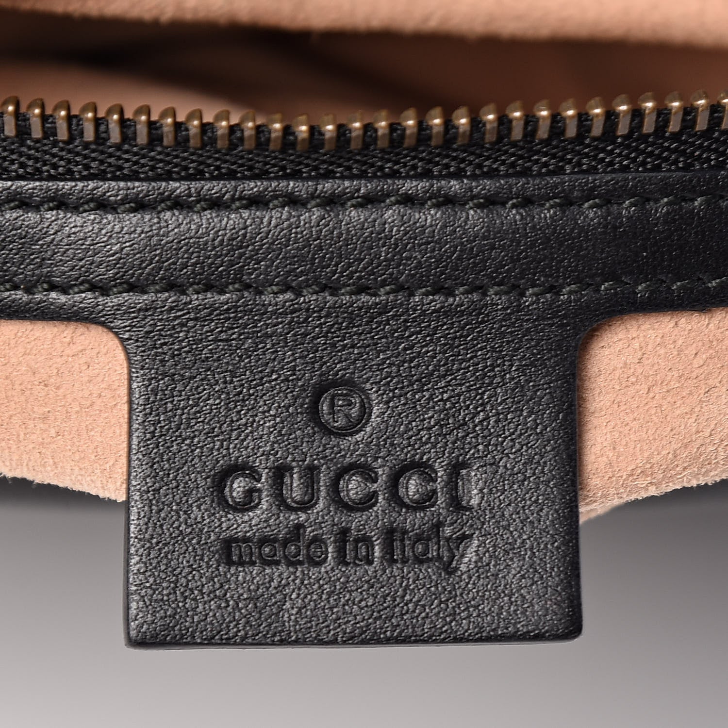 Gucci Calfskin Matelasse Medium GG Marmont Shoulder Bag Black 6 of 11
