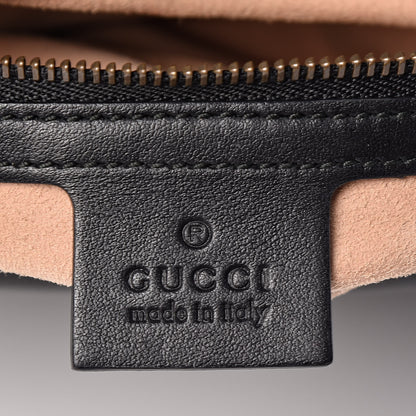 Gucci Calfskin Matelasse Medium GG Marmont Shoulder Bag Black 6 of 11