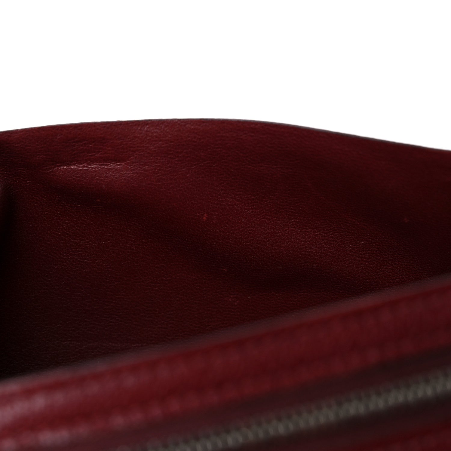 Hermes Chèvre Mysore Bearn Gusset Wallet Rouge H 13 of 16