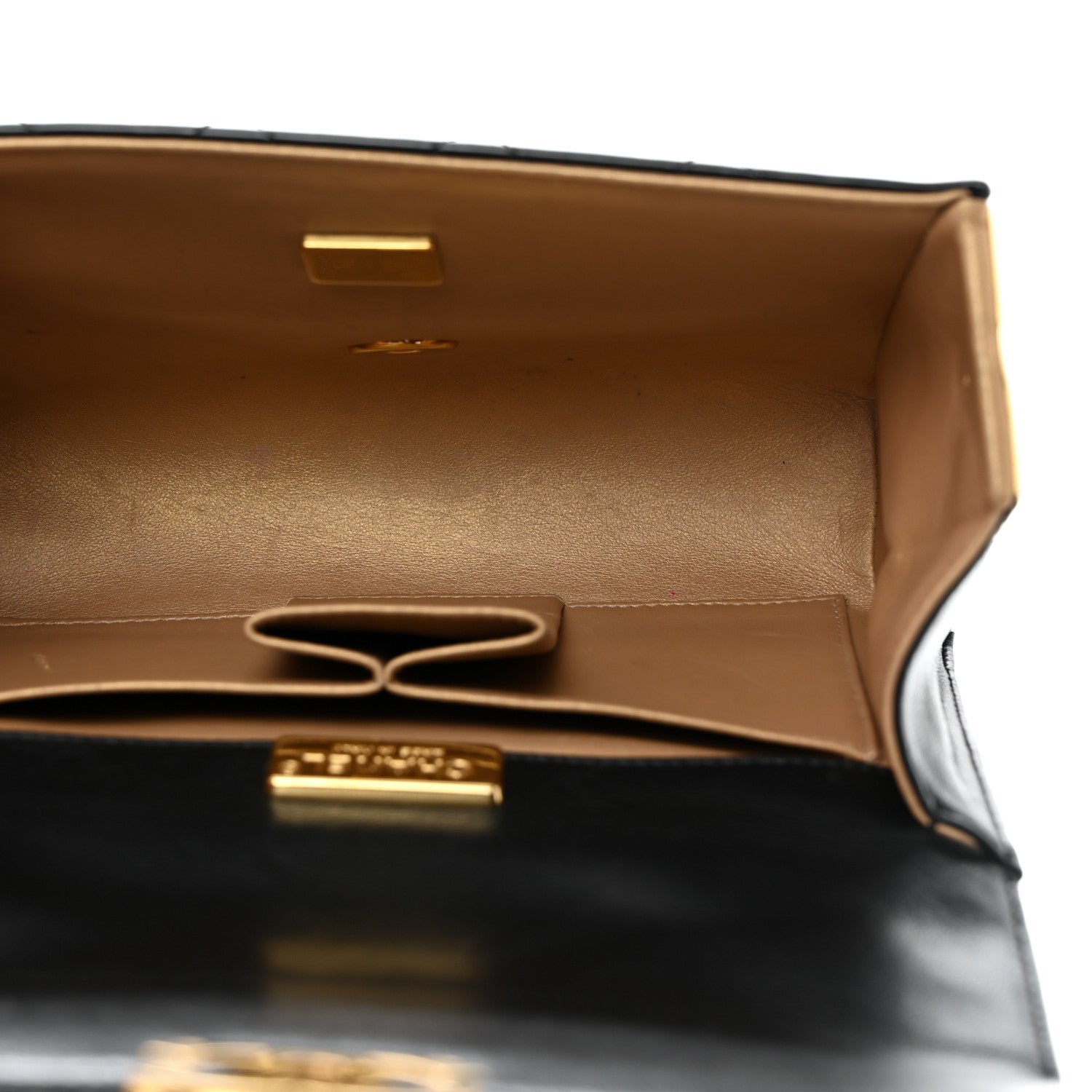 Chanel Patent Quilted Mini Golden Plate Flap Black 5 of 15