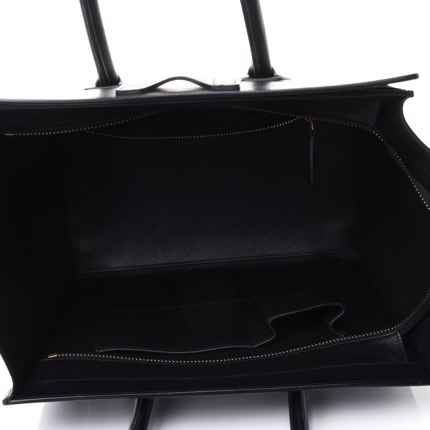 Celine Elephant Calfskin Mini Bi-Color Luggage Black White 4 of 6