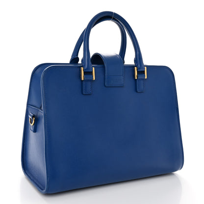 Saint Laurent Calfskin Monogram Baby Cabas Blue 3 of 12