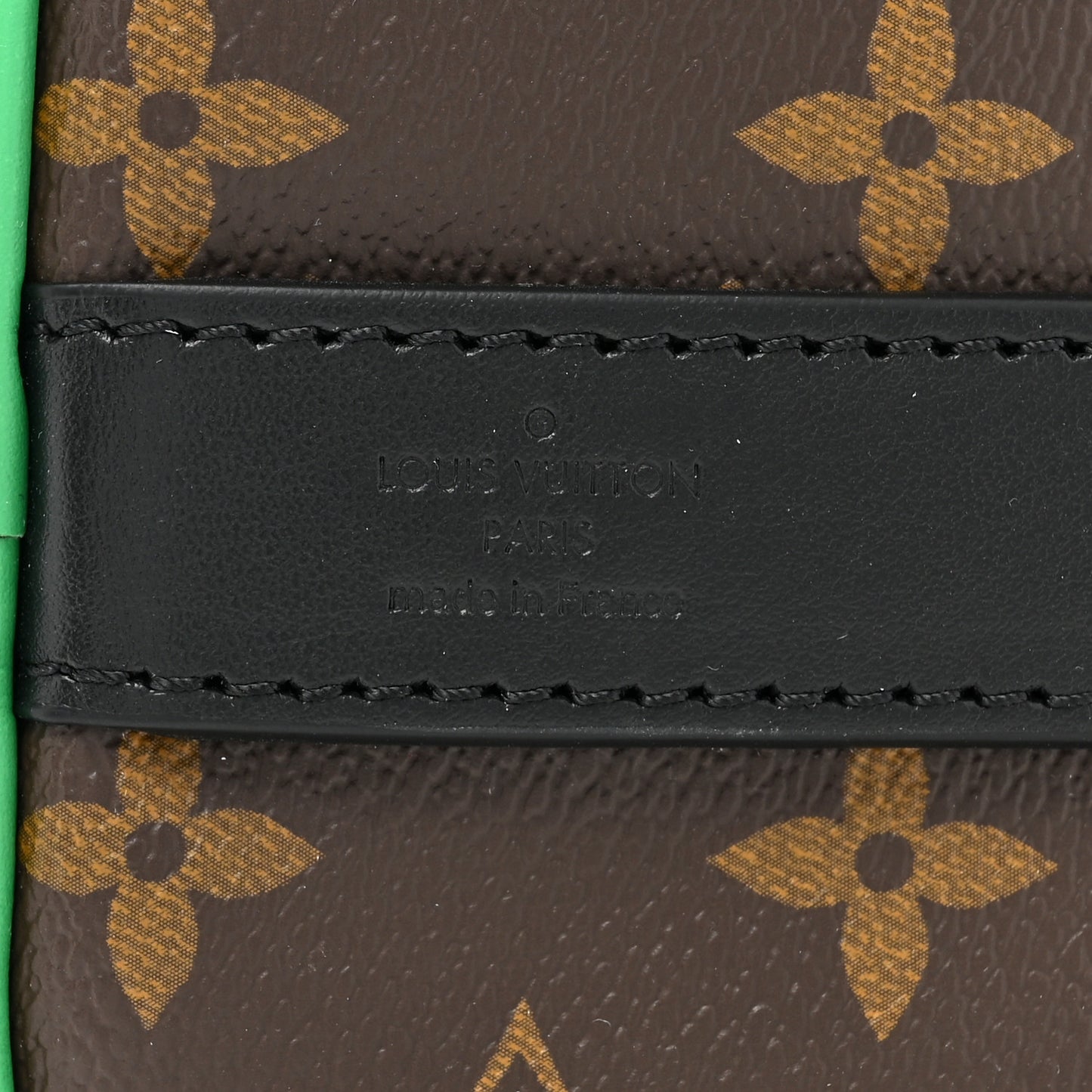 Monogram Macassar Keepall Bandouliere 25 Minty Green