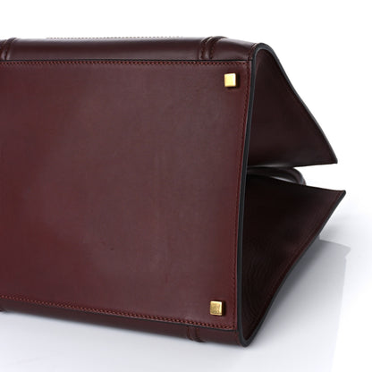 Celine Supple Calfskin Medium Phantom Luggage Burgundy 9 of 9