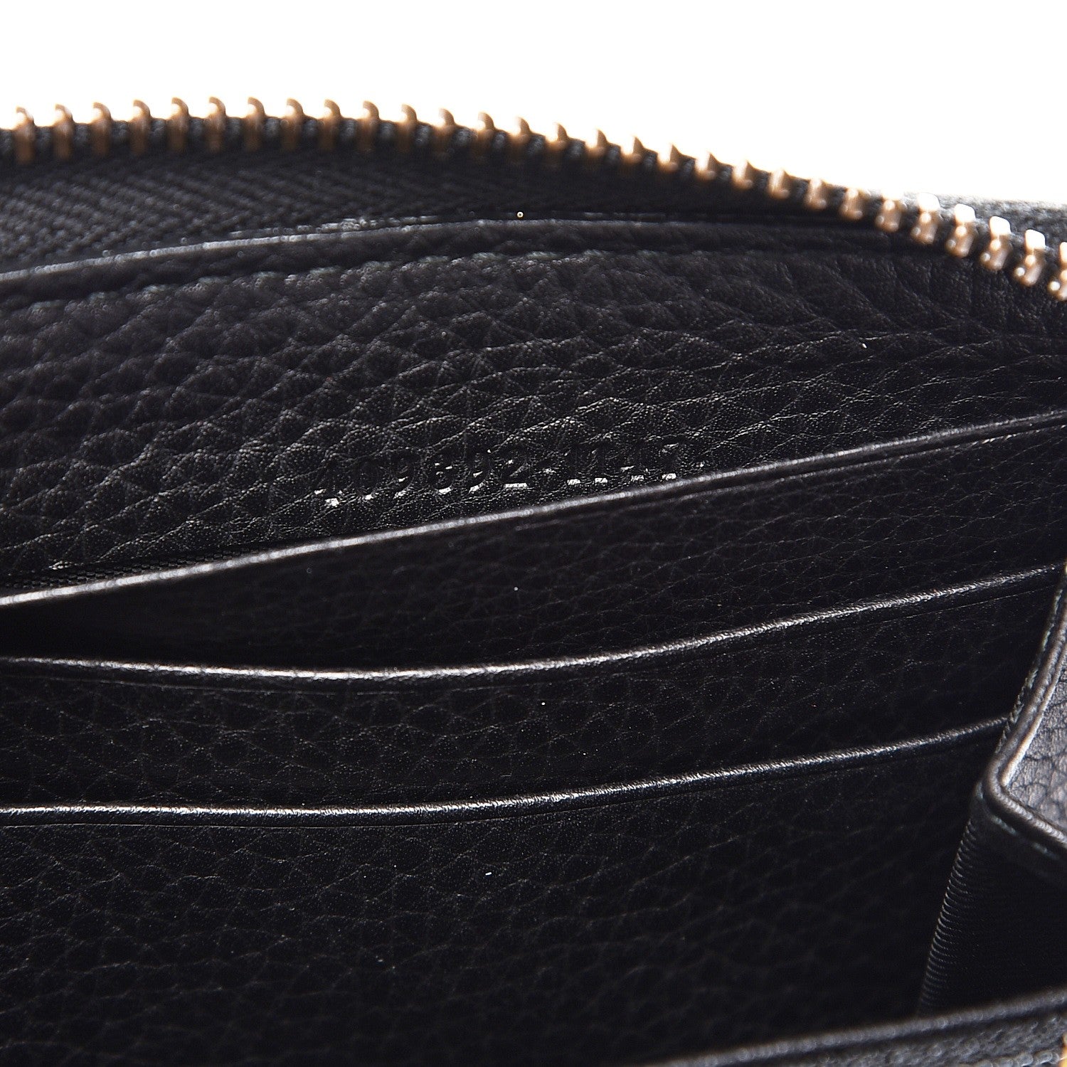 Gucci Cellarius Calfskin GG Marmont Charm Zip Around Wallet Black 7 of 8