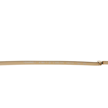 Chanel Aviator CC Sunglasses 4189-T-Q Gold 4 of 6