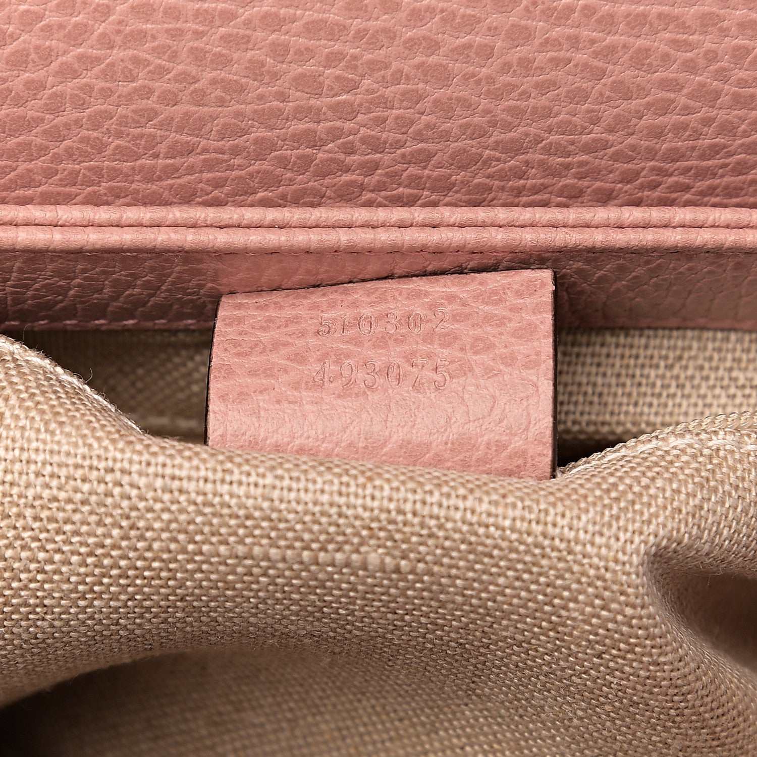 Gucci Dollar Calfskin Interlocking G Top Handle Shoulder Bag Soft Pink 6 of 9