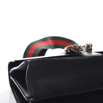 Gucci Moon Calfskin Web Large Dionysus Bamboo Top Handle Bag Black 15 of 15