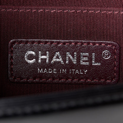 Chanel Glazed Calfskin Quilted Small Boy Chained Flap Black 6 of 10