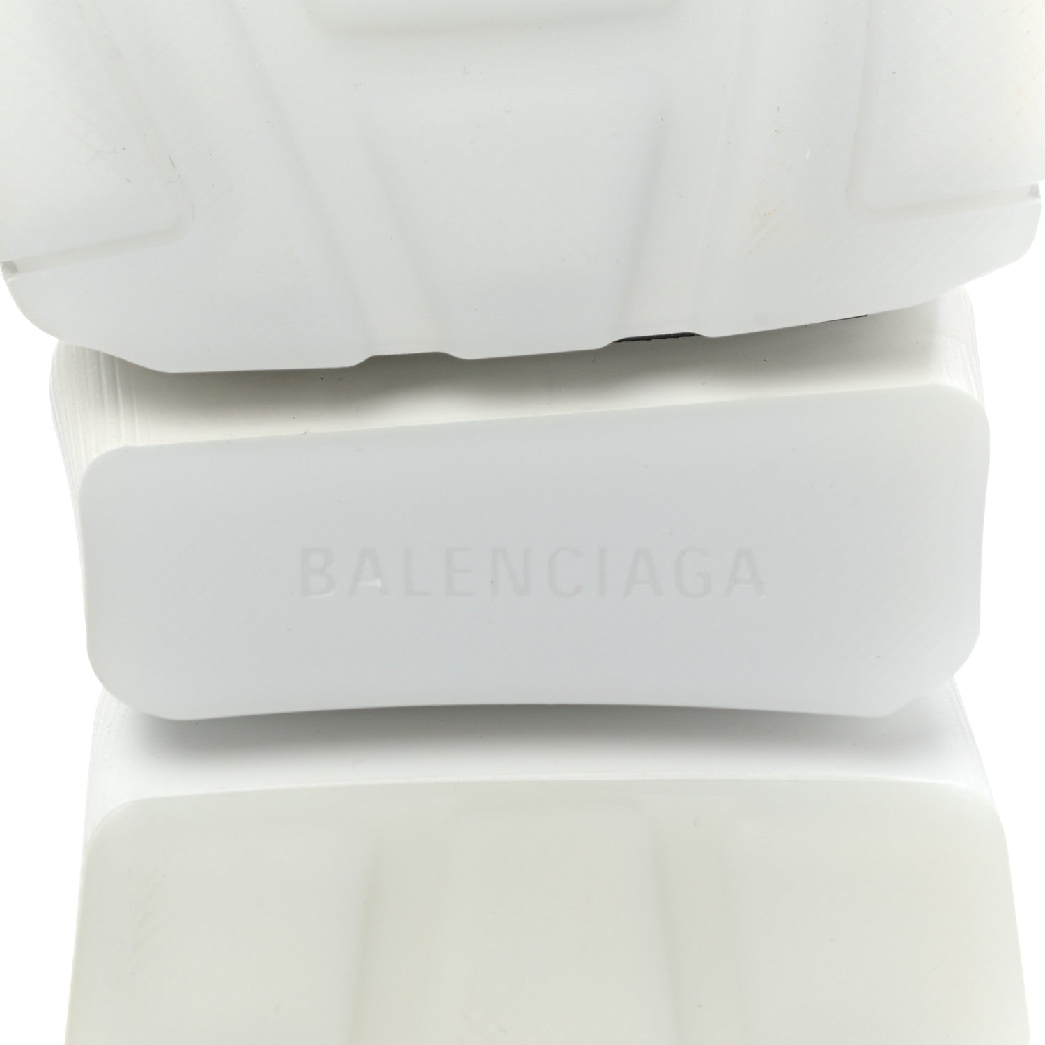 Balenciaga Ribbed Knit Womens Speed 2.0 Transparent Sole Sneakers 41 Baltic Grey White 7 of 8