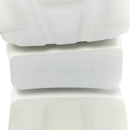 Balenciaga Ribbed Knit Womens Speed 2.0 Transparent Sole Sneakers 41 Baltic Grey White 7 of 8