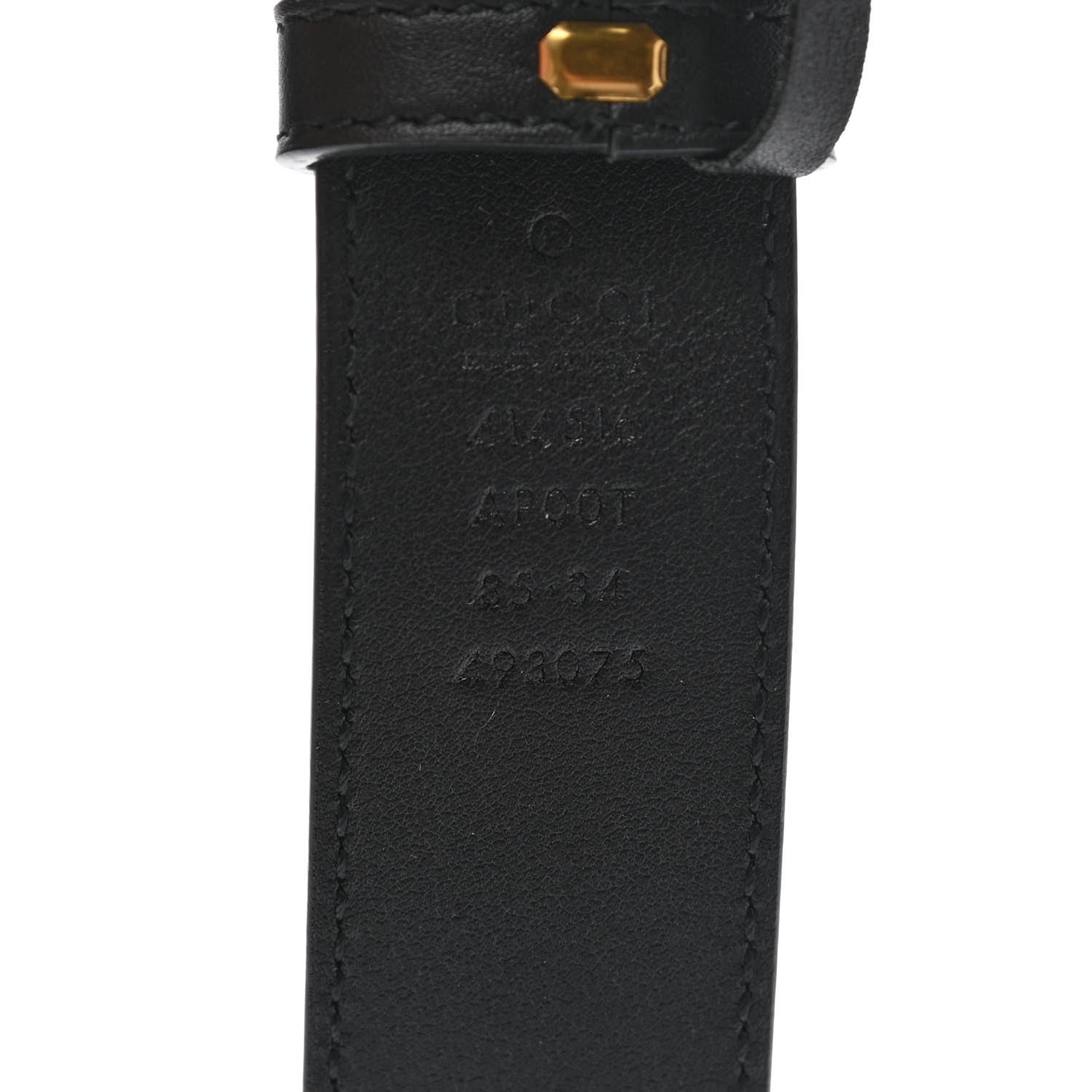 Gucci Calfskin Double G 30mm Belt 85 34 Black 3 of 7
