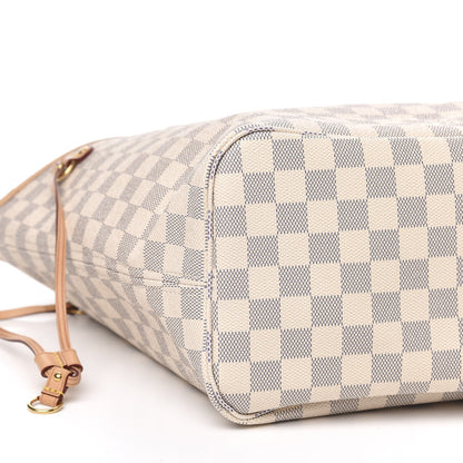 Louis Vuitton Damier Azur Neo Neverfull MM Rose Ballerine 9 of 11