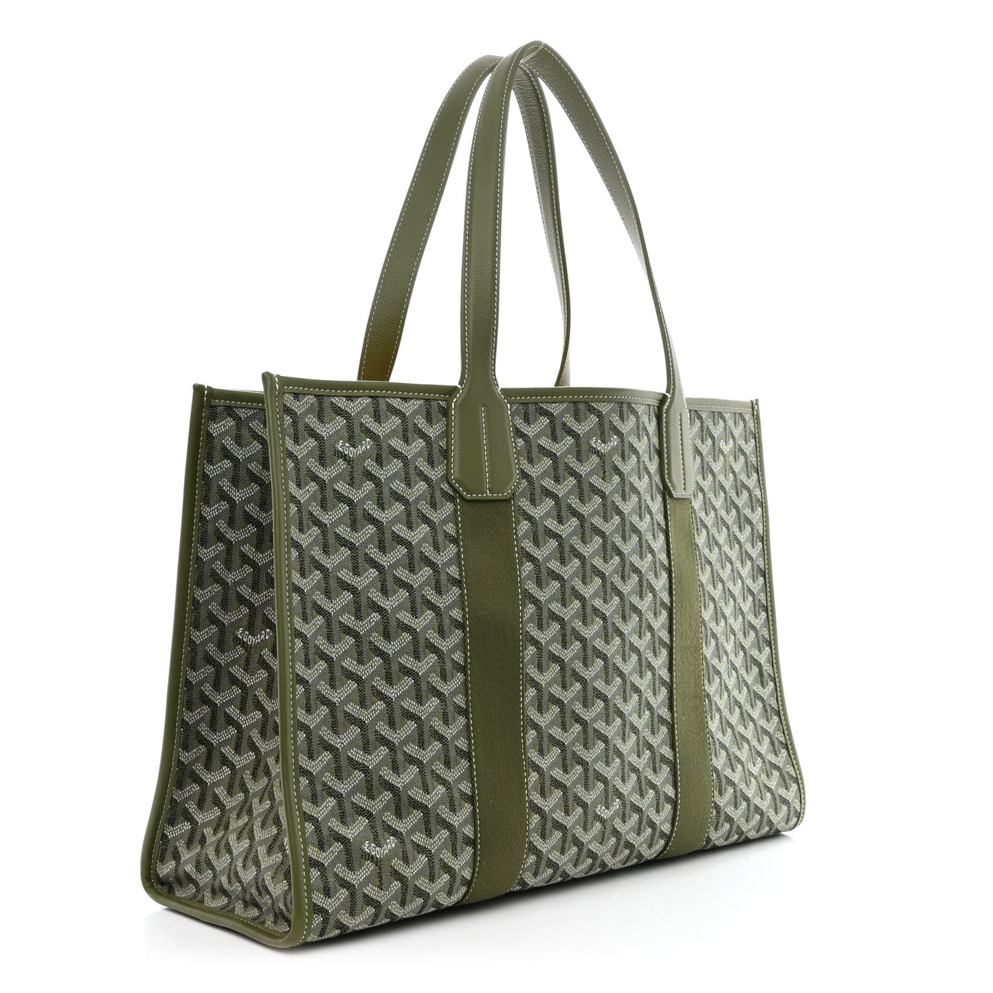 Goyardine Villette MM Tote Khaki