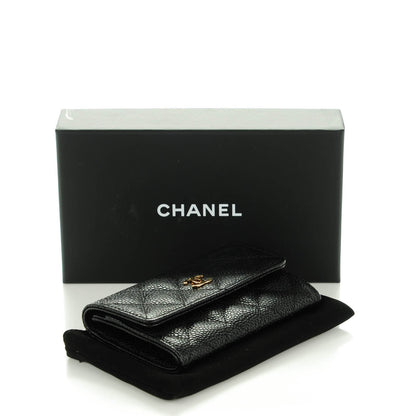 Chanel Caviar Quilted Flap Card Holder Black 4 of 8