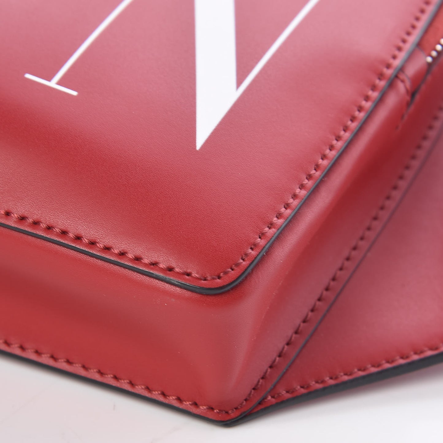 Calfskin Mens VLTN Belt Bag Rosso Valentino White