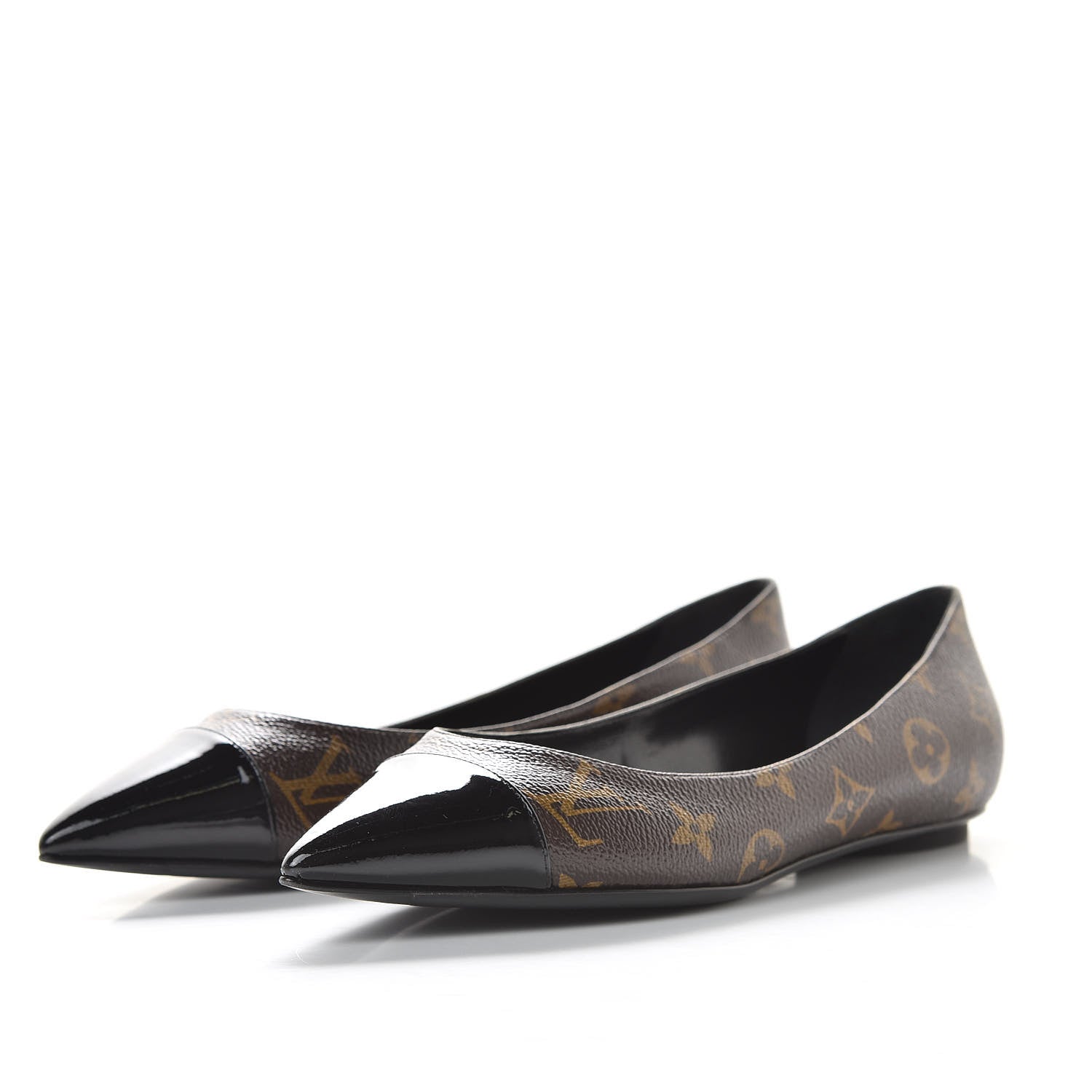 Louis Vuitton Patent Monogram Fetish Ballerina Flats 38.5 3 of 9