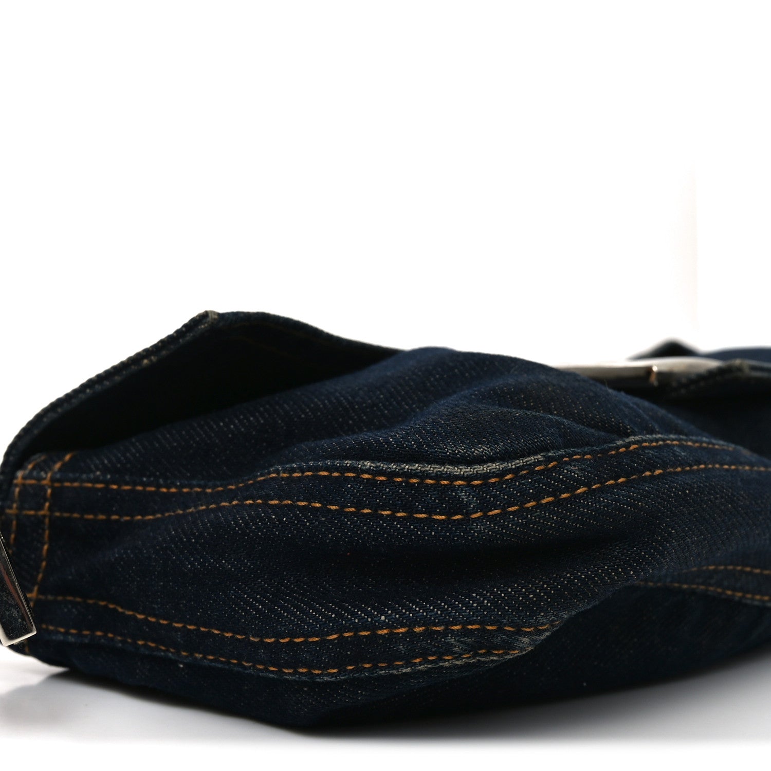 Fendi Denim Baguette Blue 8 of 10