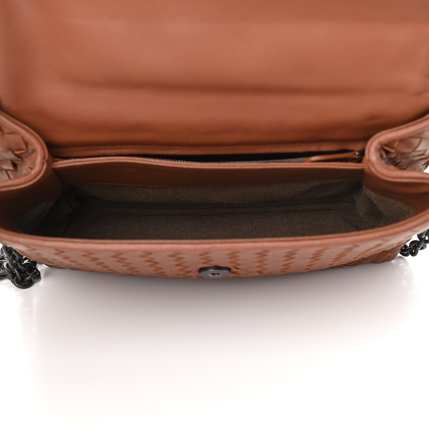 Nappa Intrecciato Olimpia Shoulder Bag Noce
