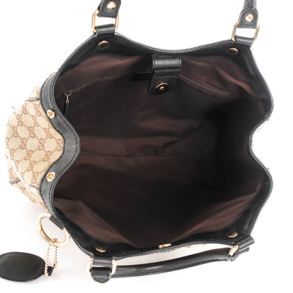 Gucci Monogram Medium Sukey Tote Beige Ebony Black 5 of 7