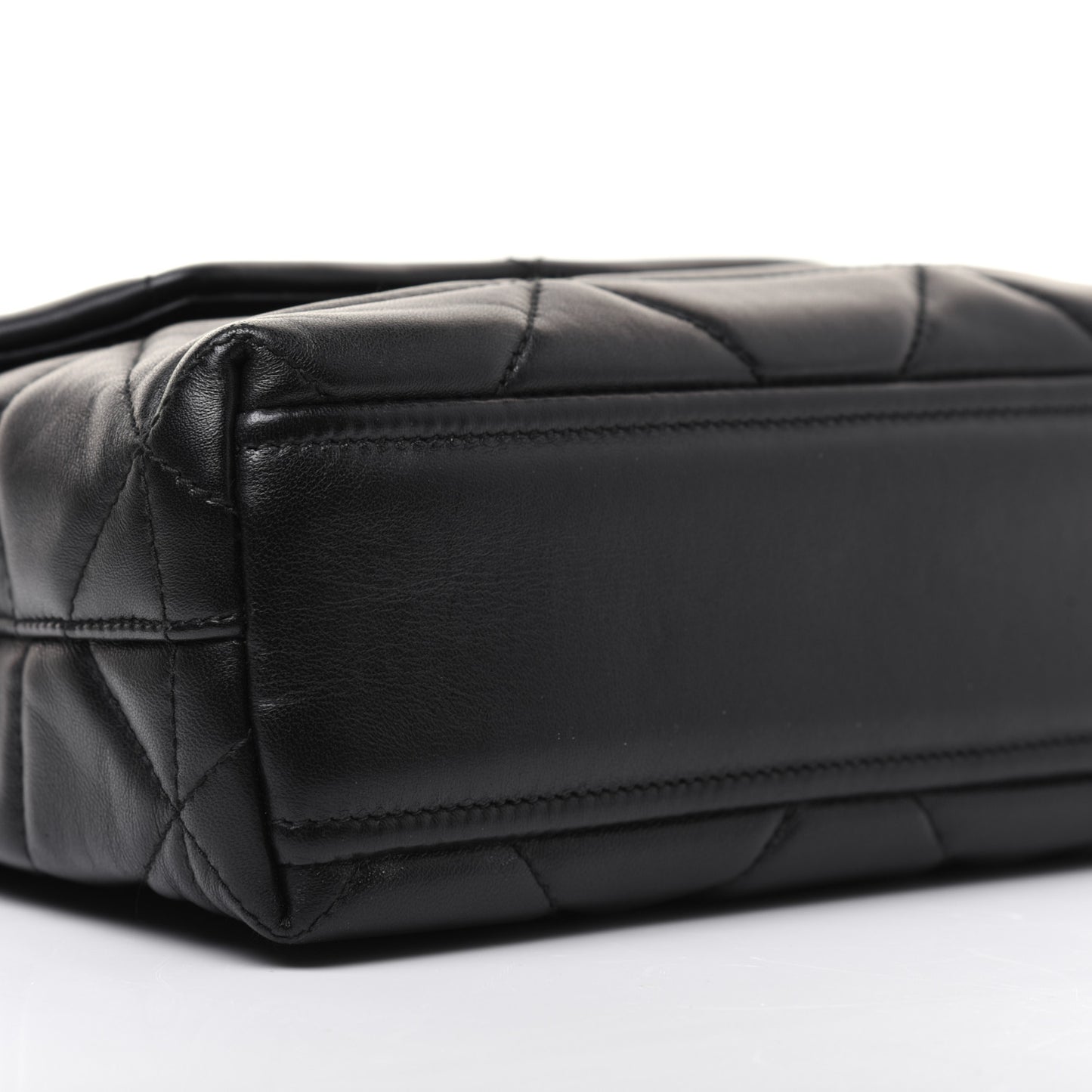 Nappa Triangle Stitched Small Spectrum Bag Black