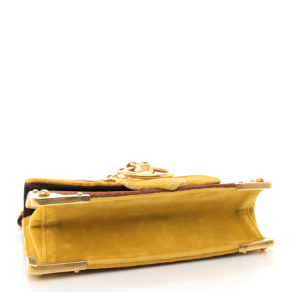 Prada Velluto Lions Head Cahier Shoulder Bag Ambra 4 of 10