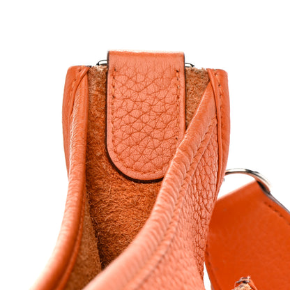 Hermes Taurillon Clemence Evelyne III PM Orange 16 of 17