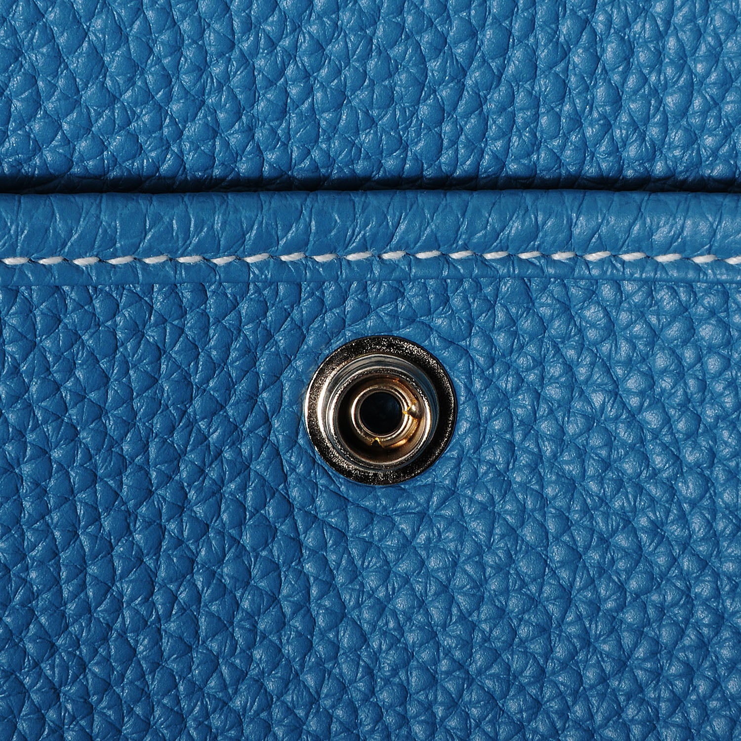 Hermes Taurillon Clemence Evelyne III PM Blue Jean 14 of 15