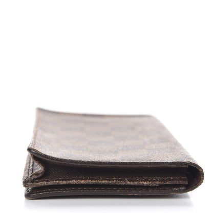 Louis Vuitton Damier Ebene Checkbook Cover Wallet 10 of 13