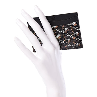 Goyard Goyardine Saint Sulpice Card Holder Black 2 of 7