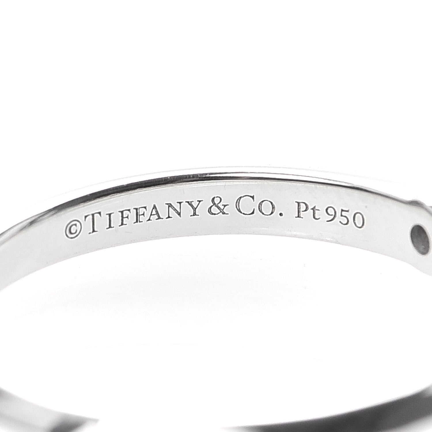 Tiffany Platinum Diamond .18ct Solitaire Engagement Ring 49 4.75 4 of 4