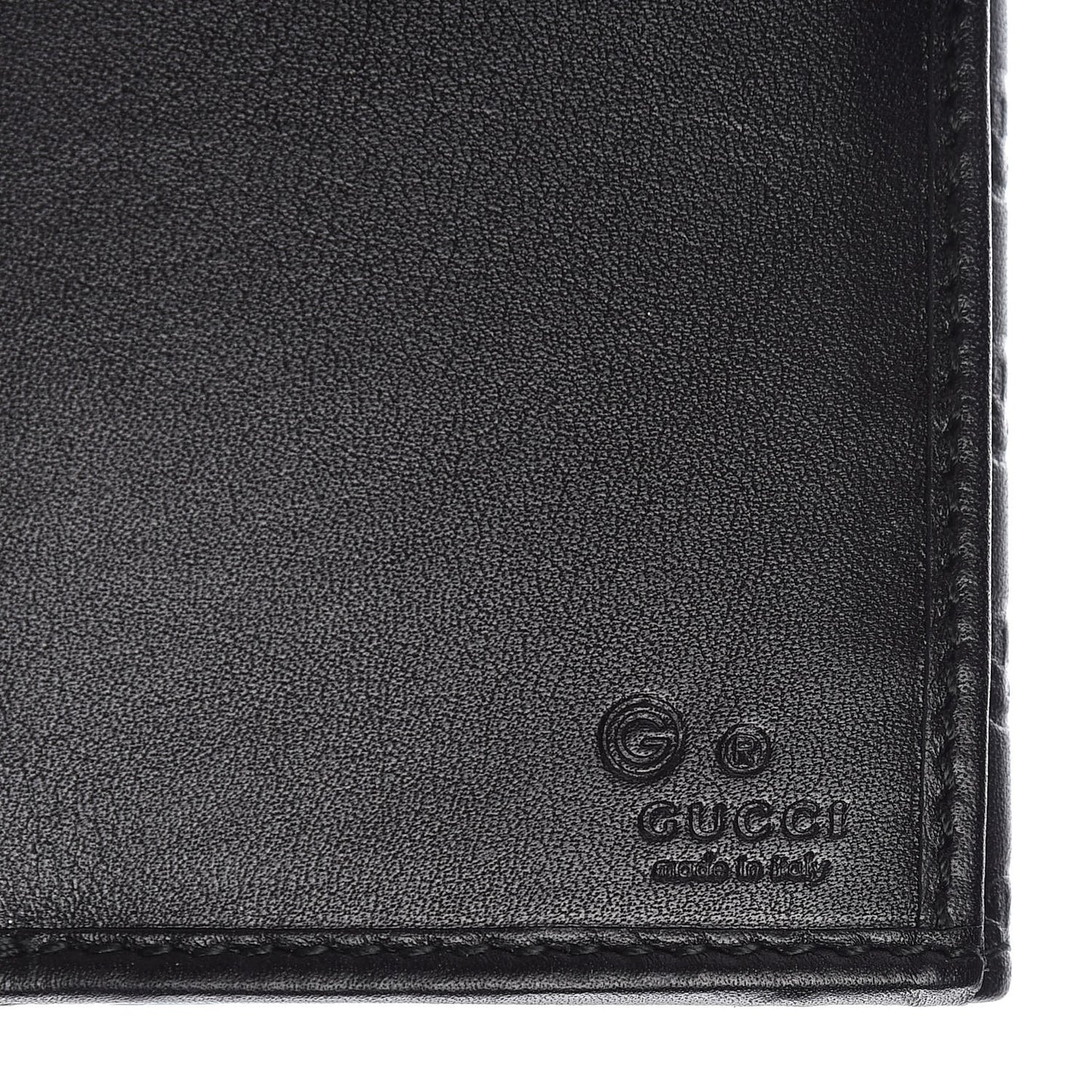 Microguccissima Continental Flap Wallet Black