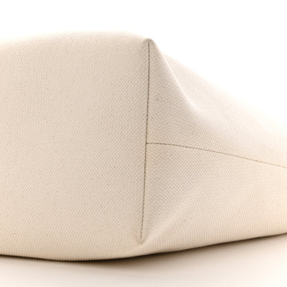 Celine Canvas Calfskin Horizontal Cabas Natural Tan 11 of 19