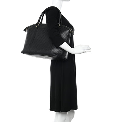 Gucci Soft Microguccissima Large Dome Satchel Black 2 of 10