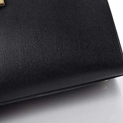 Saint Laurent Tweed Calfskin Embossed Classic Small Cabas Y Bag Black 14 of 14