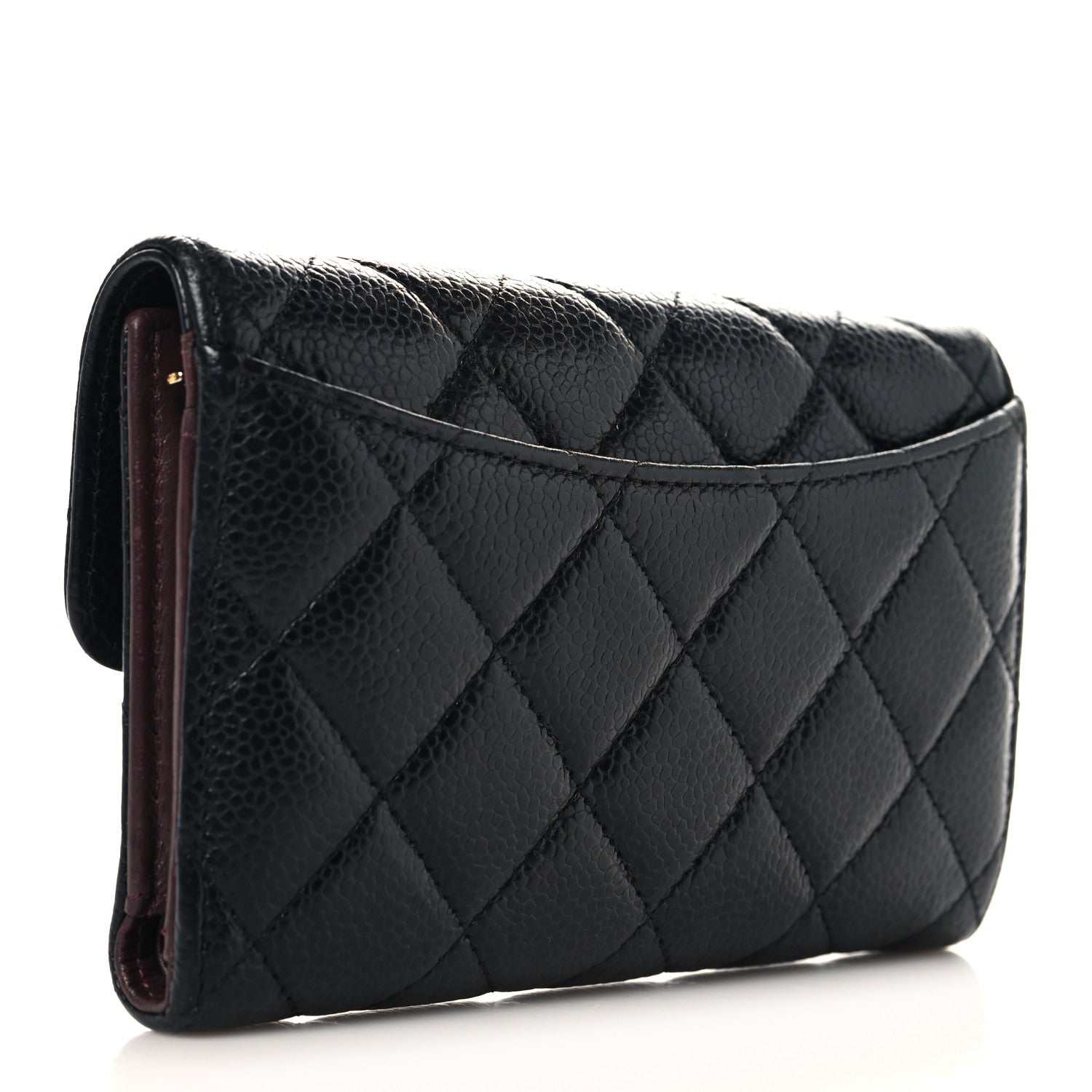 Chanel Caviar Quilted Medium Flap Wallet Black 3 of 9