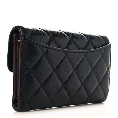 Chanel Caviar Quilted Medium Flap Wallet Black 3 of 9