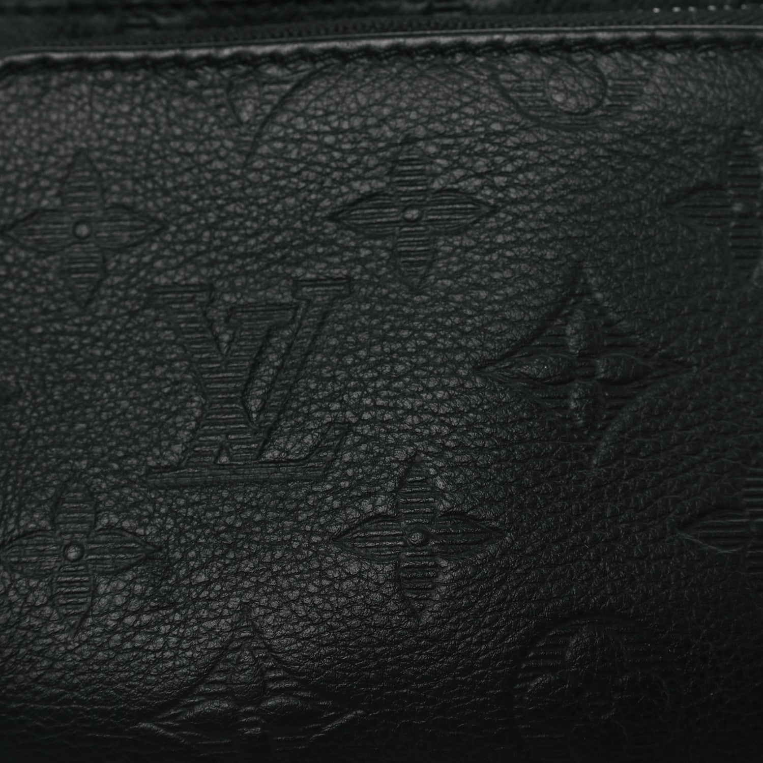 Louis Vuitton Calfskin Monogram Shadow Rush BumBag Black 7 of 9