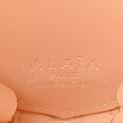 Alaia Calfskin Le Coeur Bag Peche 6 of 9