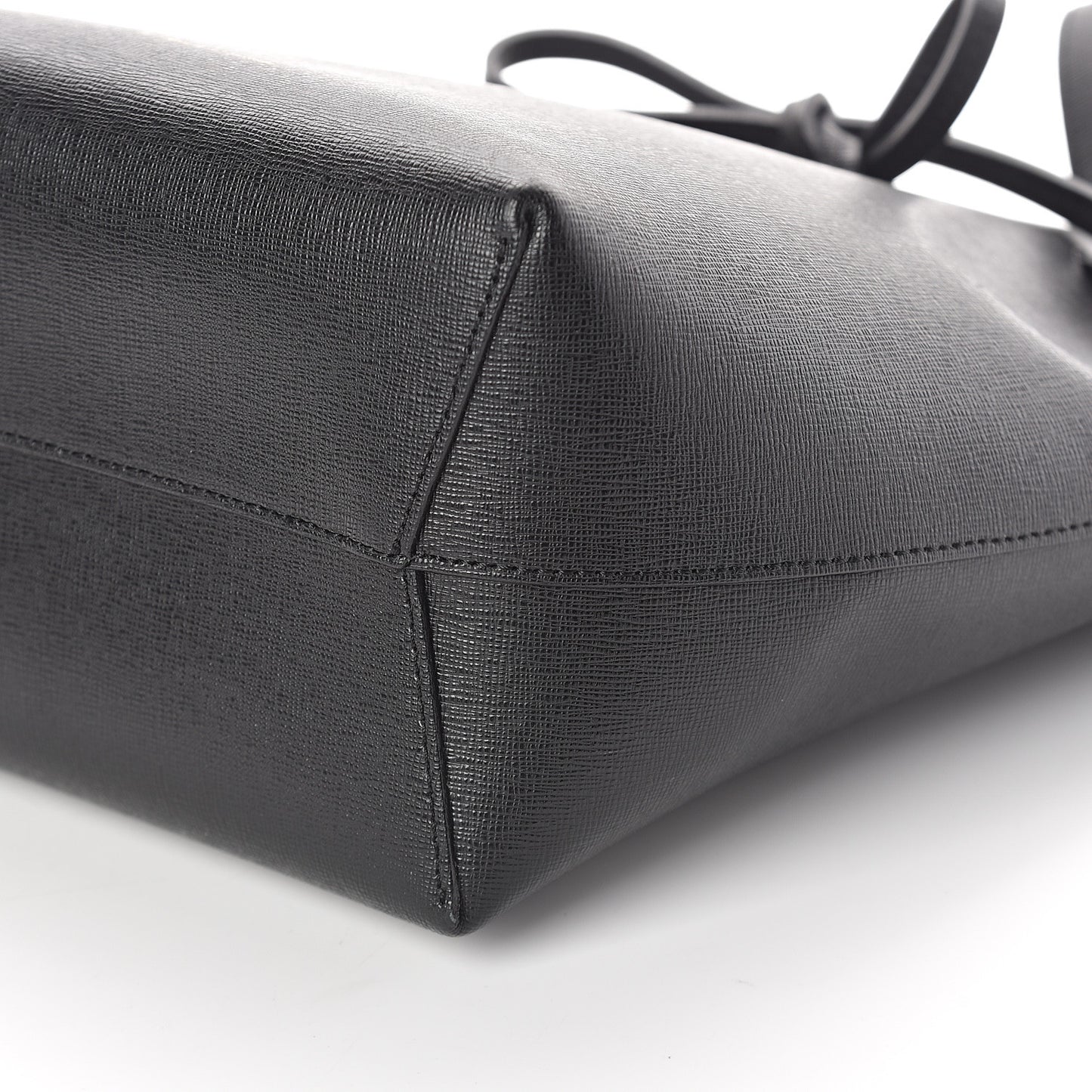 Saffiano Mini Bucket Bag Black