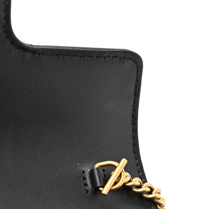 Gucci Calfskin Matelasse Super Mini GG Marmont Shoulder Bag Black 11 of 11