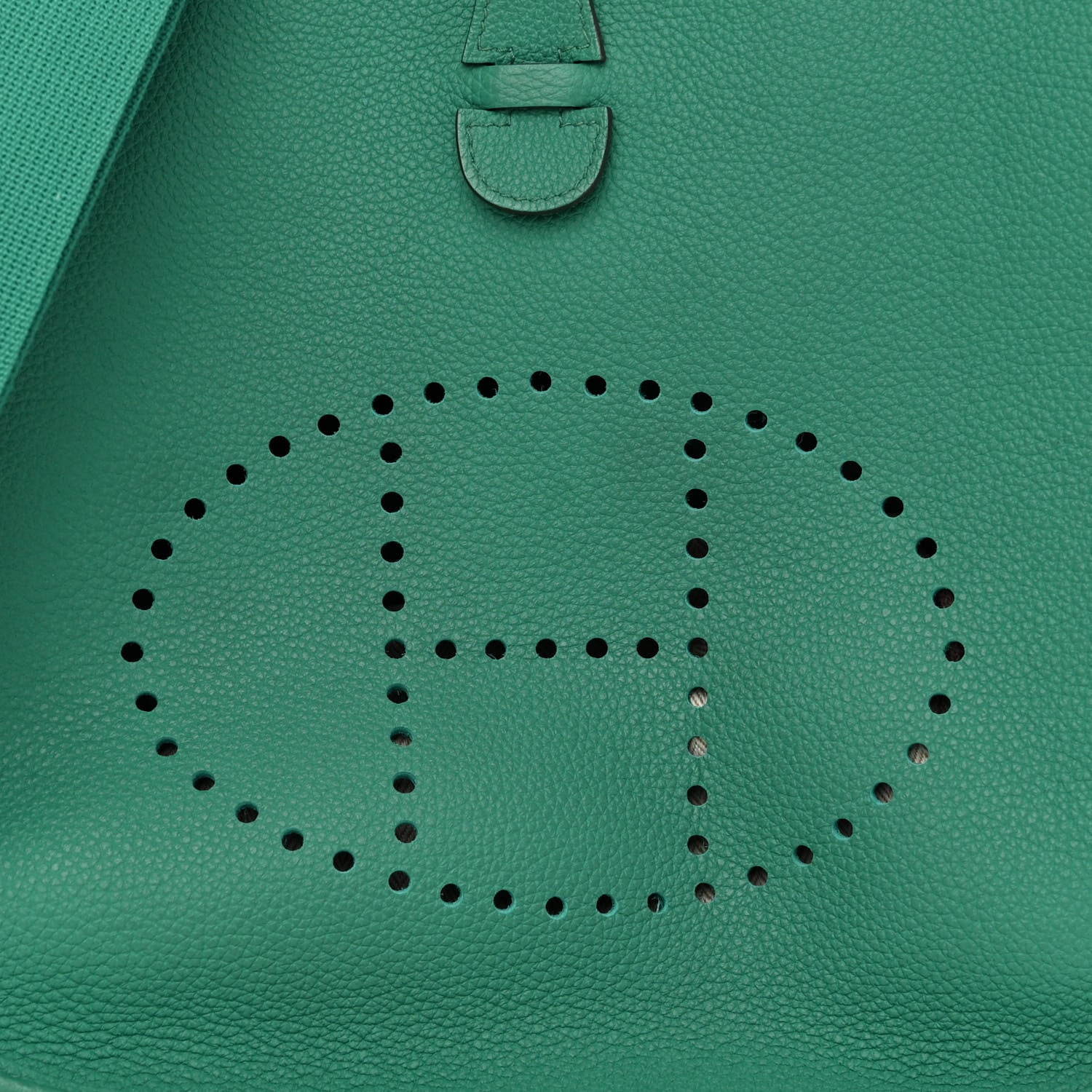 Hermes Taurillon Clemence Evelyne III PM Vert Jade 8 of 10