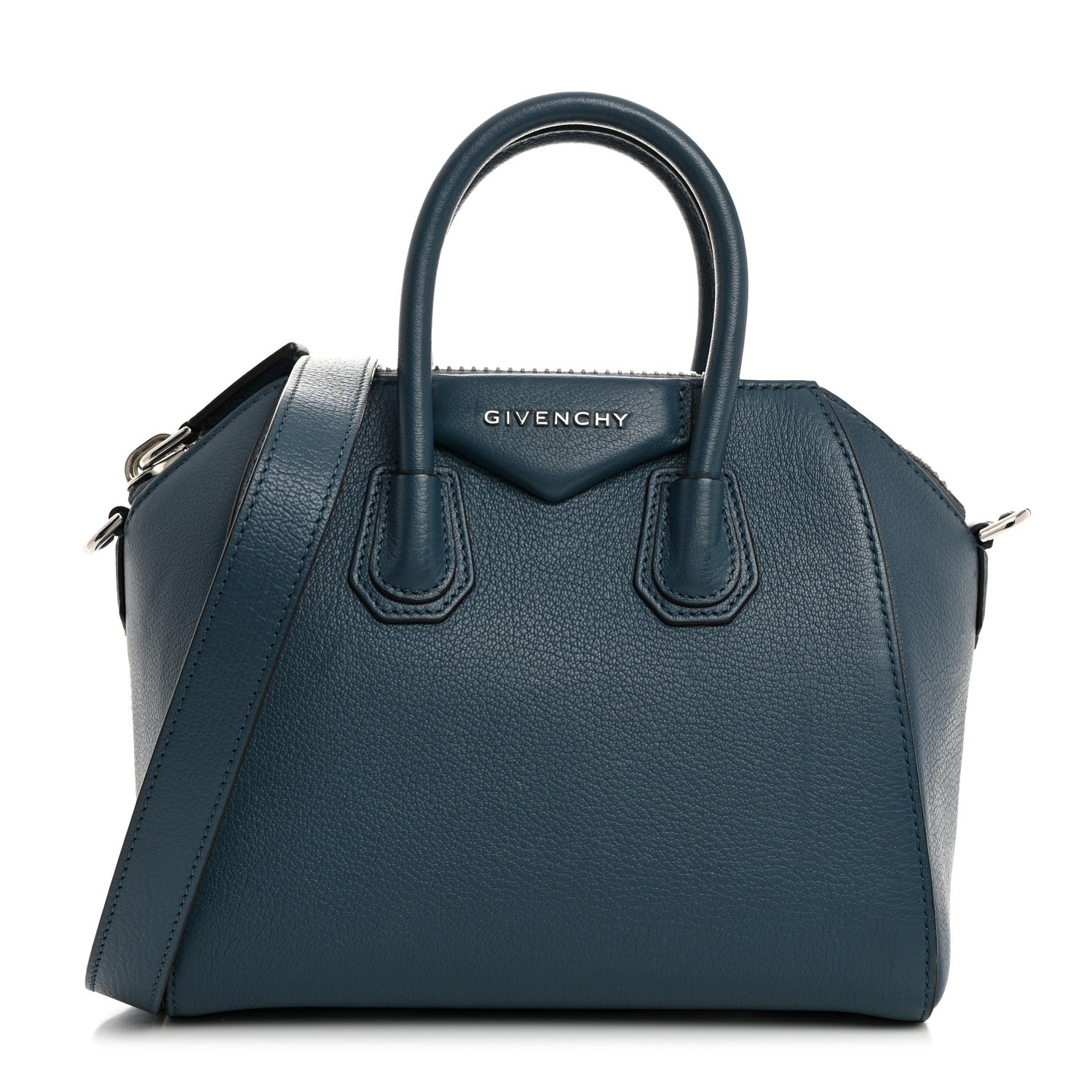 Givenchy Sugar Goatskin Mini Antigona Mineral Blue 1 of 10