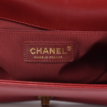 Chanel Lambskin Quilted Medium Boy Flap Red 6 of 16