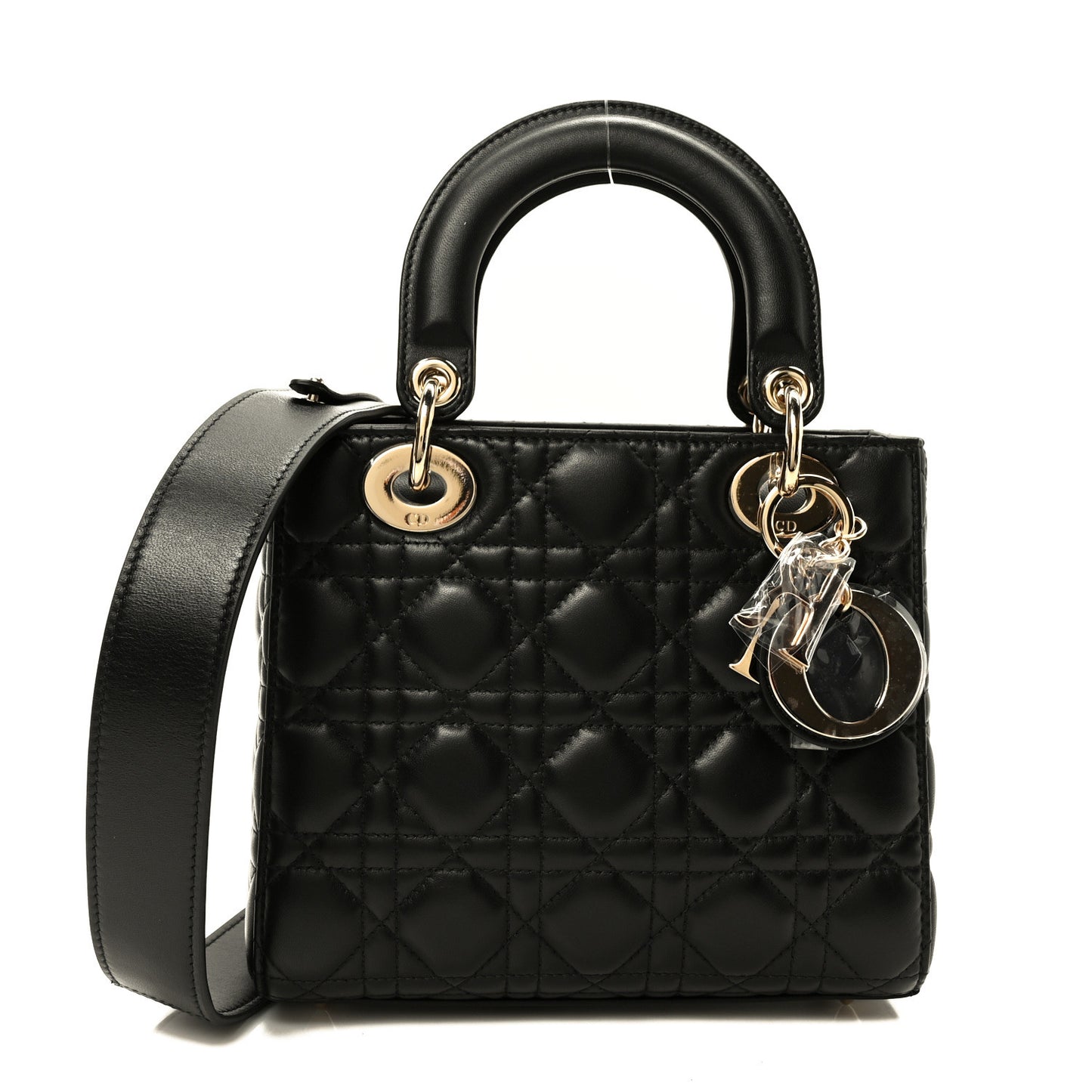 Lambskin Cannage Small My ABCDior Lady Dior Black