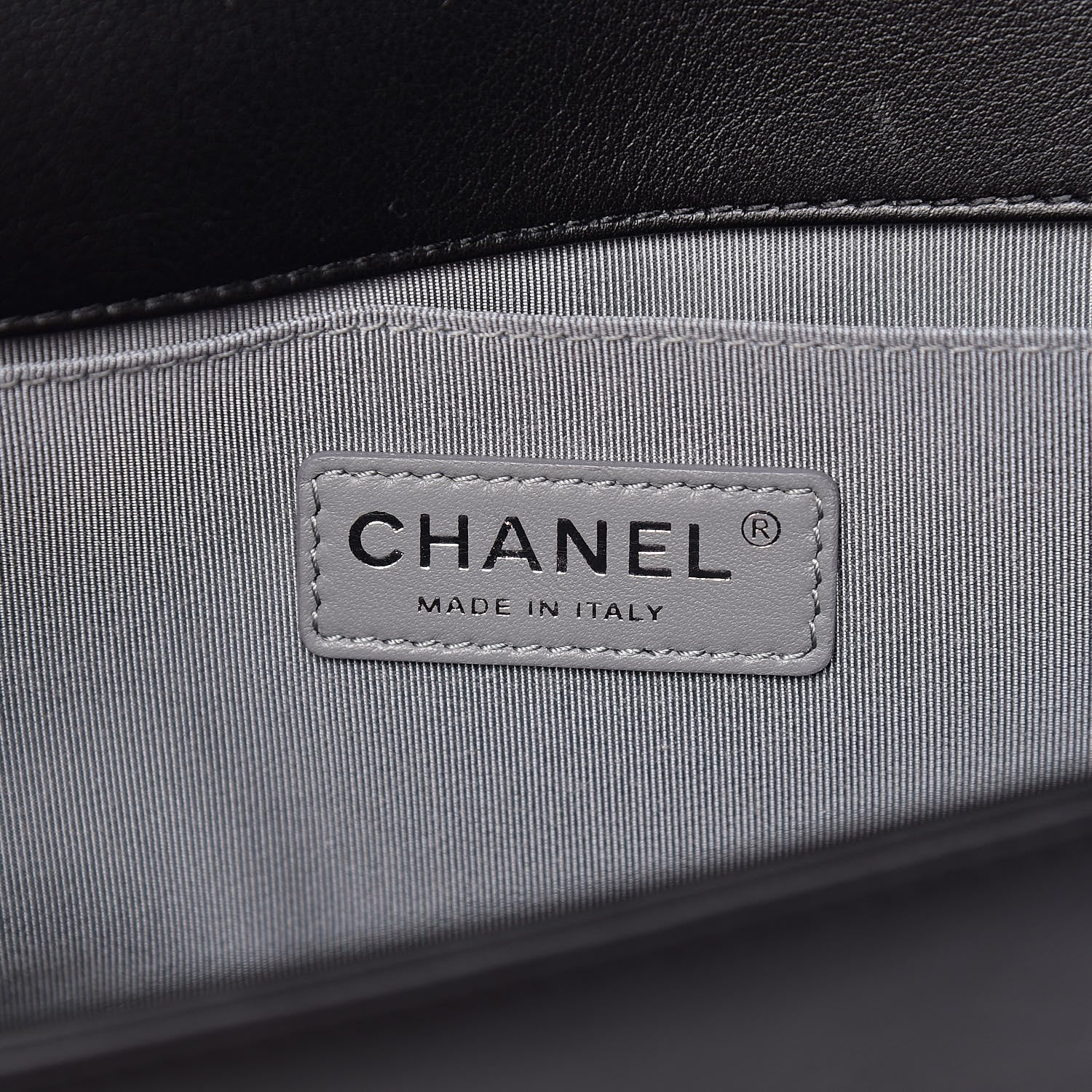 Chanel Calfskin Chevron Medium Boy Flap Black 6 of 11